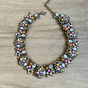 Beautiful multicolored statement necklace